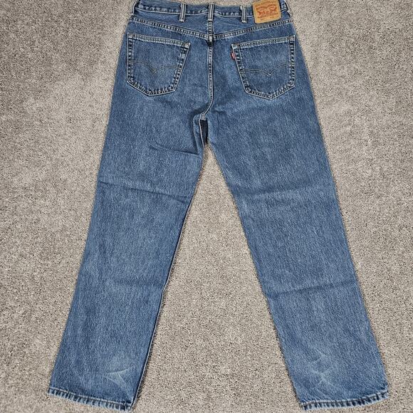 Levis 550 Jeans Mens 36x33 (Tag 38x34) Blue Relaxed Fit Denim Hipster Skater - Picture 2 of 13